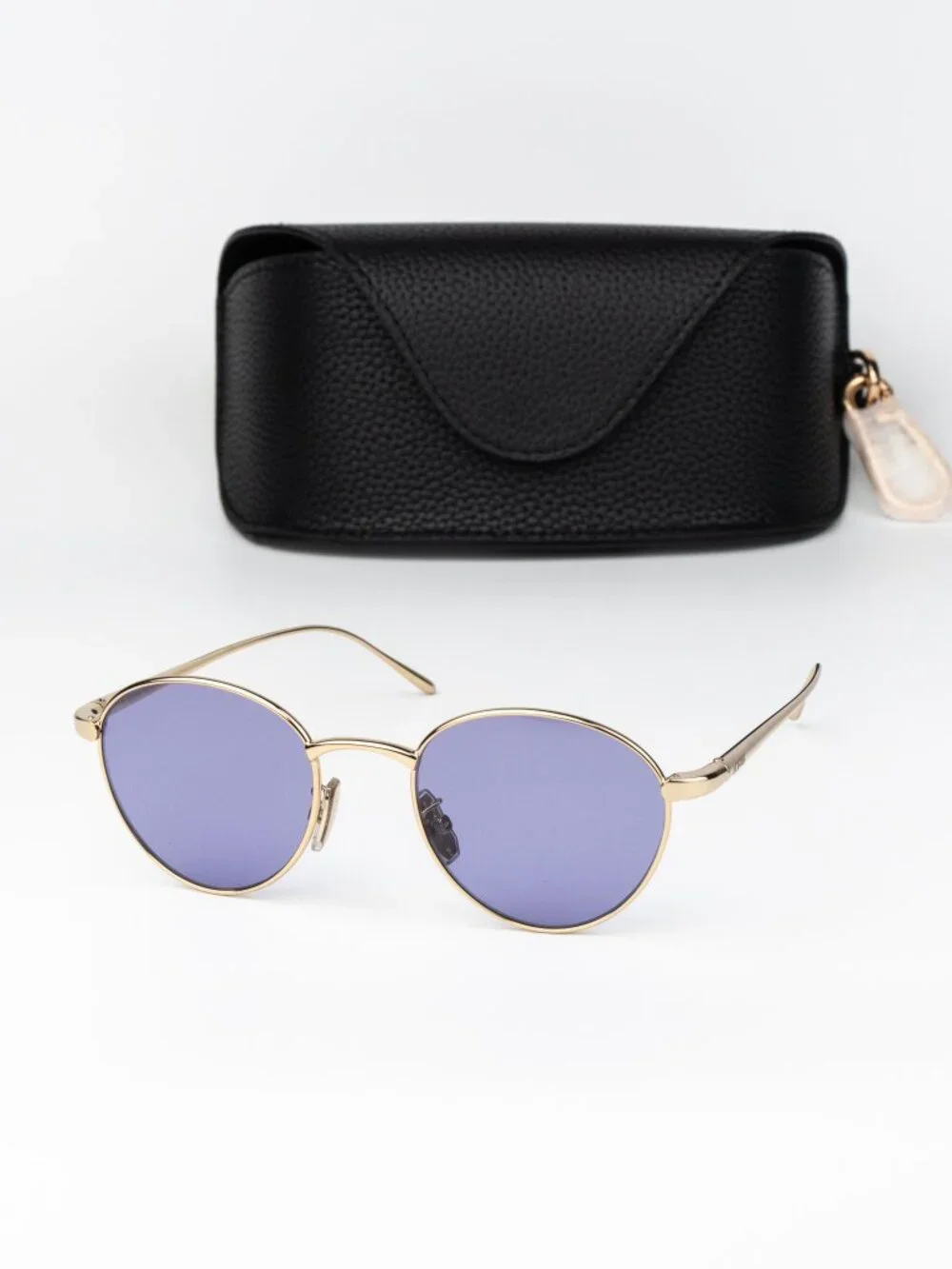Loewe Women Sunglasses Gold Violet Round LW40152U 32Y NEW AUTHENTIC